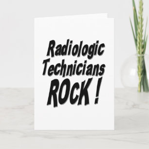 ¡Roca radiológica de los técnicos! Tarjeta de