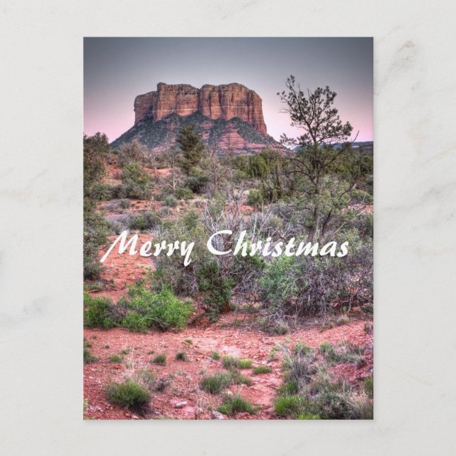 Roca Sedona, Arizona de Bell. Felices Navidad (Anverso)