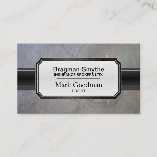 Roca sofisticada de la tarjeta de visita del (Anverso)