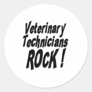 ¡Roca veterinaria de los técnicos! Pegatina