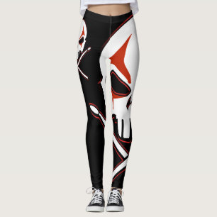 Roca y rollo de metales pesados Legging de las