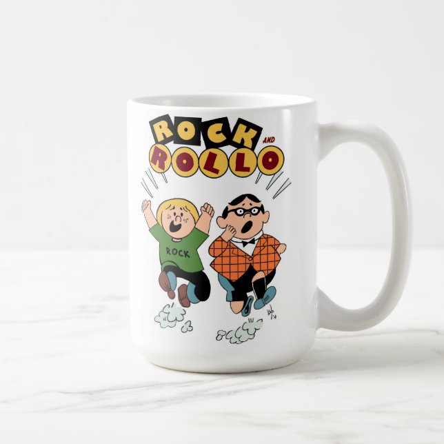 Roca y taza de café de Rollo (15 onzas. tamaño) (Derecha)
