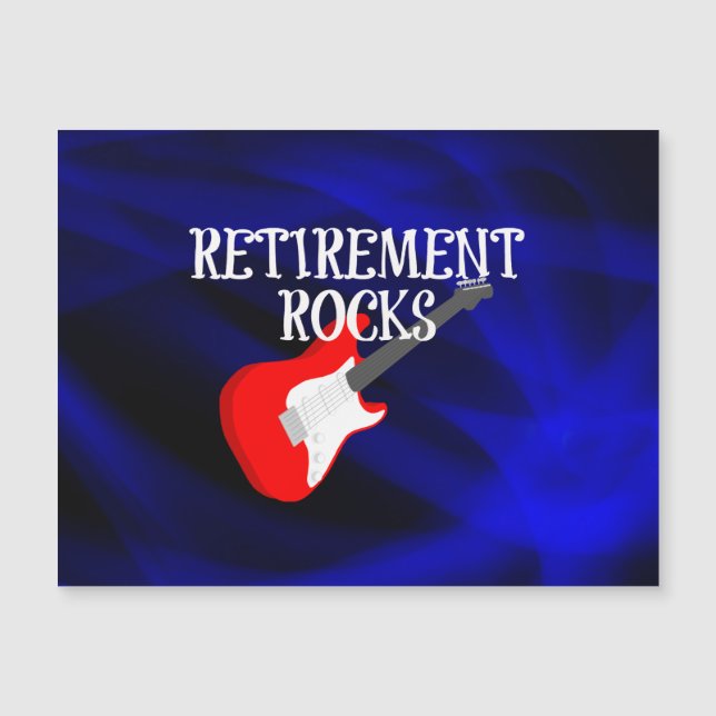 Rocas de jubilación, guitarra rojiza y blanca (Anverso)
