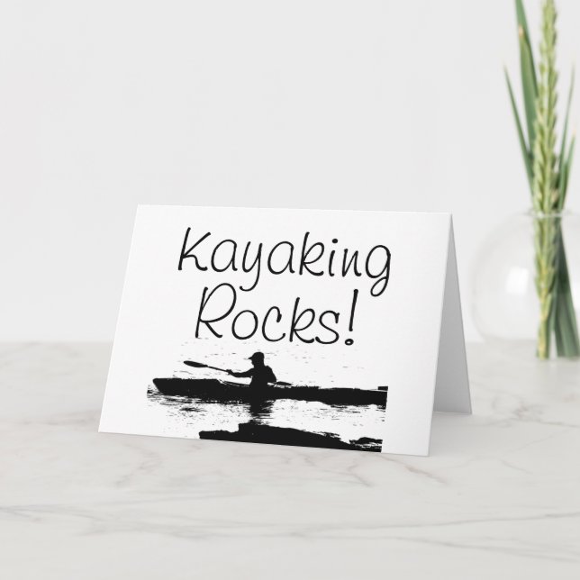 ¡Rocas de Kayak! Tarjeta (Anverso)