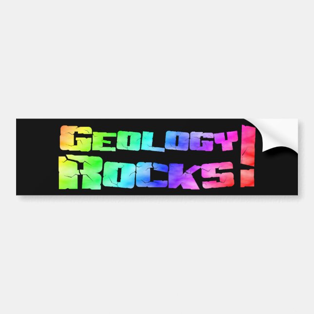 ¡Rocas de la geología del arco iris! Pegatina para (Frente)