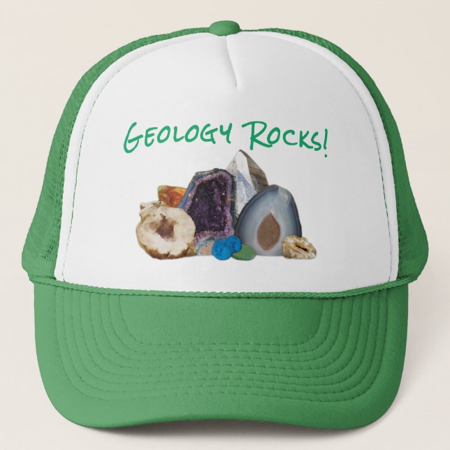 ¡Rocas de la geología! Gorra (Anverso)