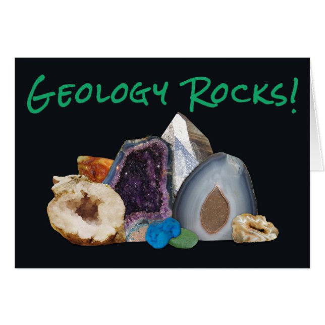 ¡Rocas de la geología! Tarjeta (Anverso (Horizontal))