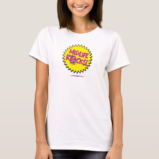 ¡ROCAS DE LA MEDIA VIDA! Camiseta (Anverso)