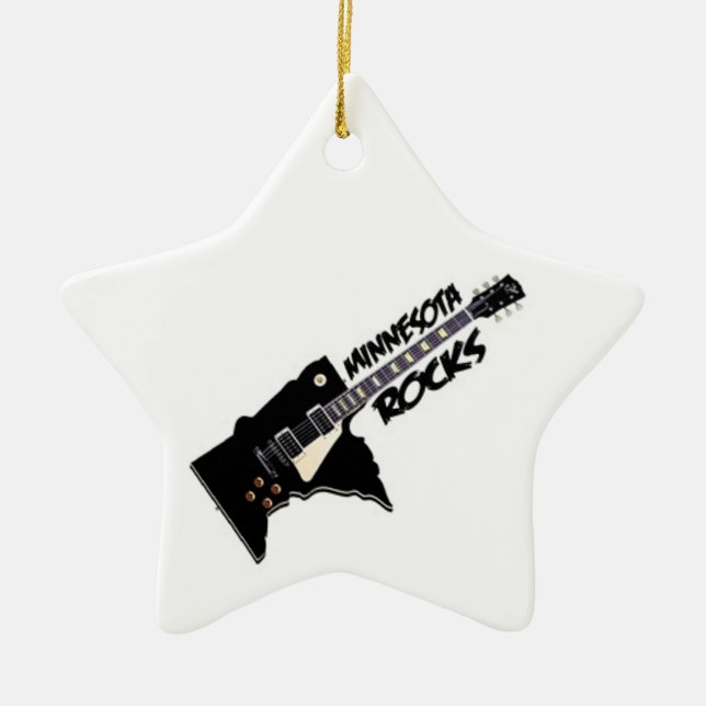 ¡Rocas de Minnesota!  Ornamento del navidad de la (Frente)
