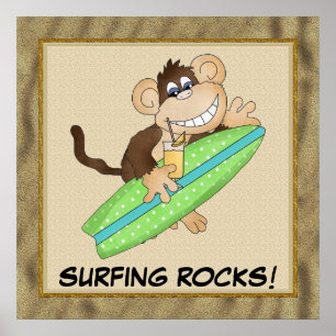 ¡Rocas de surf! Póster