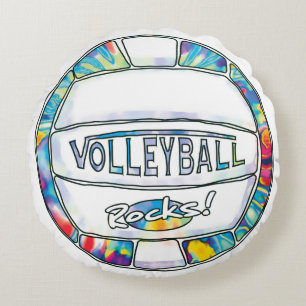 Rocas De Voleibol Tye Die Lg Almohada redonda