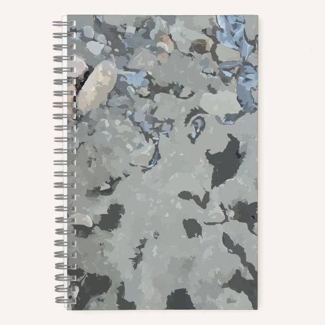 Rocas En El Cuaderno De Espiral De Río (Anverso)