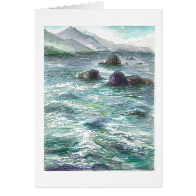 Rocas en el océano de Oregon (Frente)