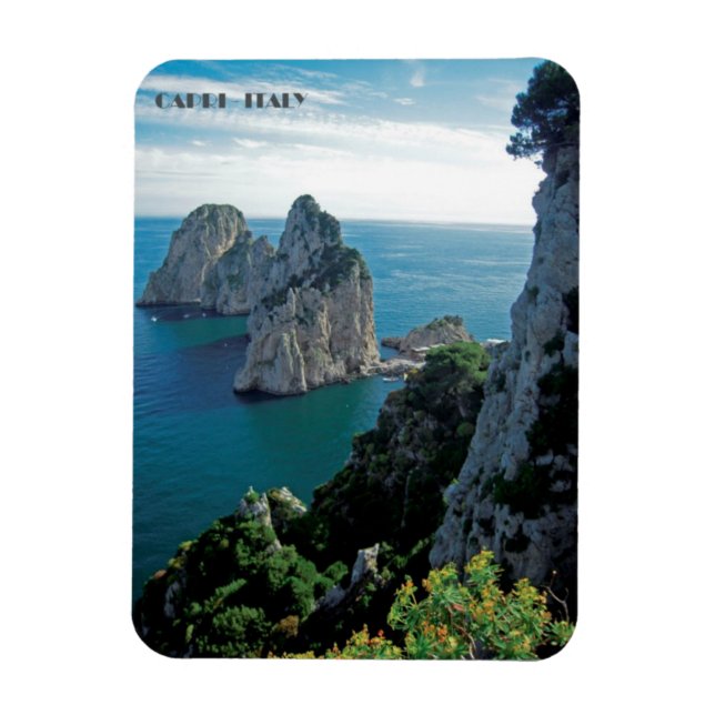 Rocas Faraglioni, Isla de Capri imán (Vertical)