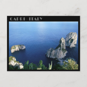 Rocas Faraglioni, postal de la isla de Capri