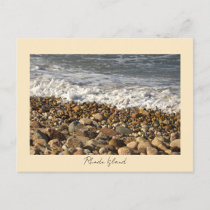 Rocas olas postal de Rhode Island