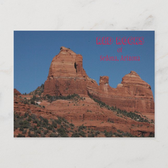 Rocas rojas de Sedona, postal de Arizona (Anverso)