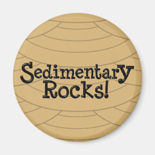 ¡Rocas sedimentarias! Imán