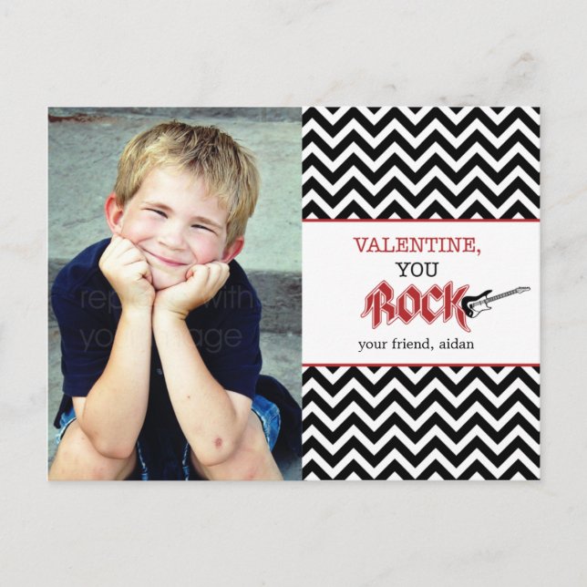 ¡Rocas! Tarjeta postal de el día de San Valentín (Anverso)