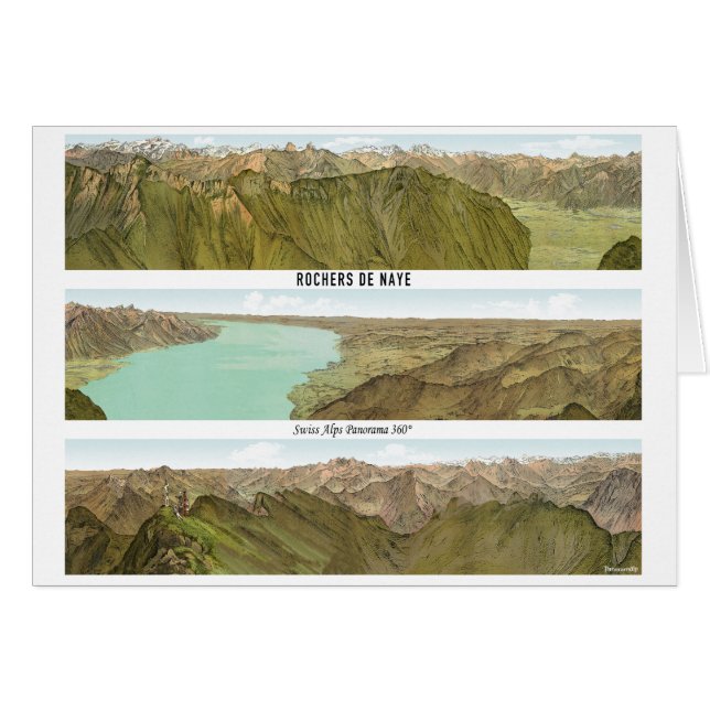 ROCHERS-DE-NAYE Swiss Alps Panorama 360° (Anverso (Horizontal))