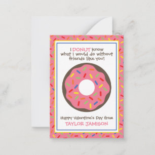 Rociar las tarjetas de San Valentín de Donut