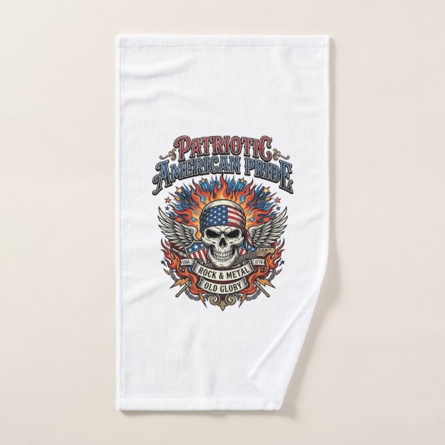 Rociero de bandana patriótica Old Glory Música Roc (Toalla de mano)