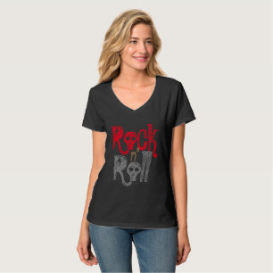Rock and Roll Diseño de camisetas Black Rock n R