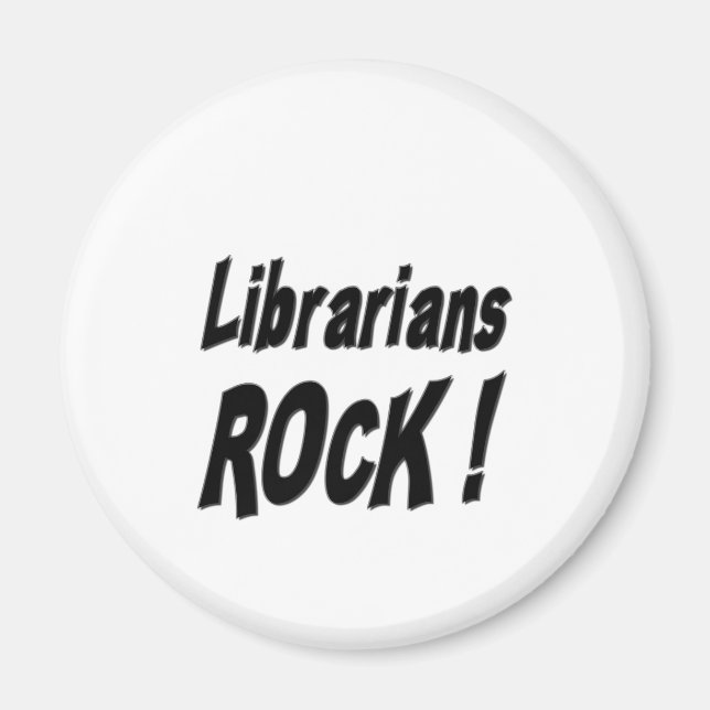 ¡Rock bibliotecario! Imán (Frente)