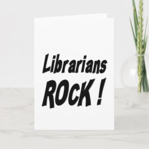 ¡Rock bibliotecario! Tarjeta mediana