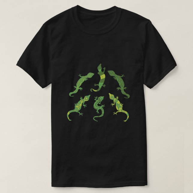 Rock Climbing Geckos. Camiseta (Diseño del anverso)