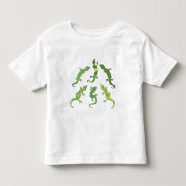 Rock Climbing Geckos. Camisetas para niños pequeño