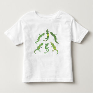 Rock Climbing Geckos. Camisetas para niños pequeño