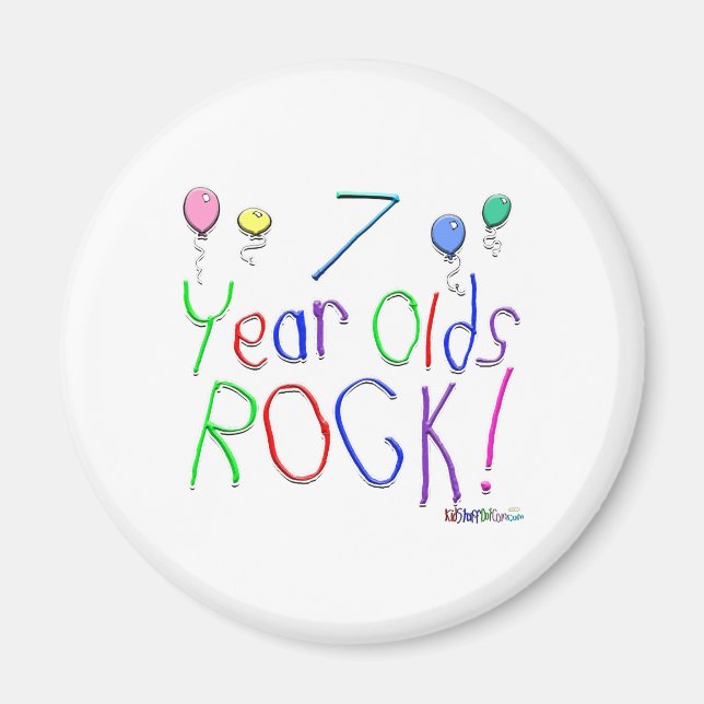 ¡Rock De 7 Años! Imán (Frente)