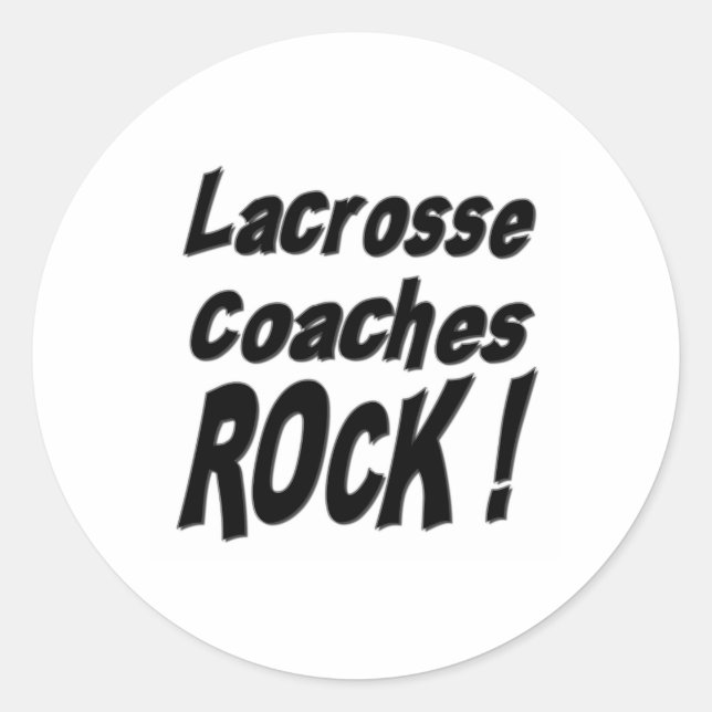 ¡Rock de Lacrosse Coaches! Pegatina (Anverso)