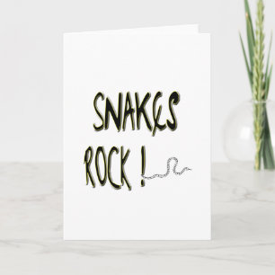 ¡Rock de las serpientes! Tarjeta mediana