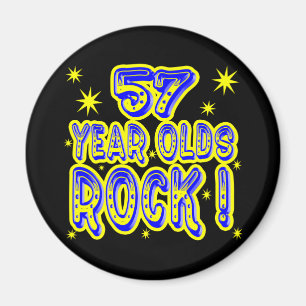 ¡Rock De Los 57 Años! (Azul) Imán