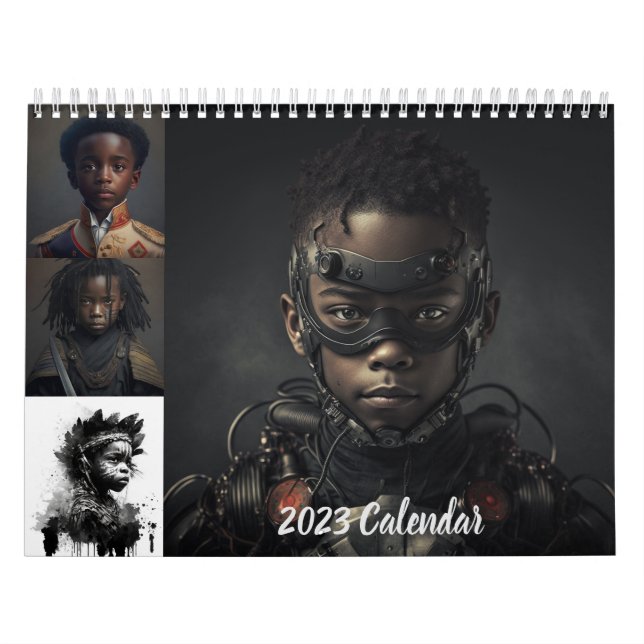 Rock de los chicos negros del calendario 2023 (Tapa)