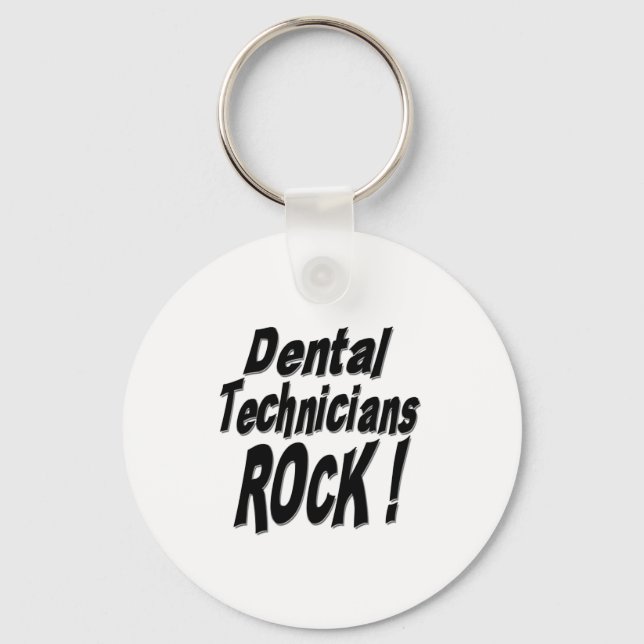 ¡Rock de los técnicos dentales! Llavero (Anverso)