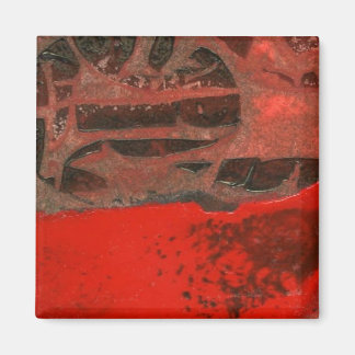 "Rock de mesa #3" Resumen del imán de arte