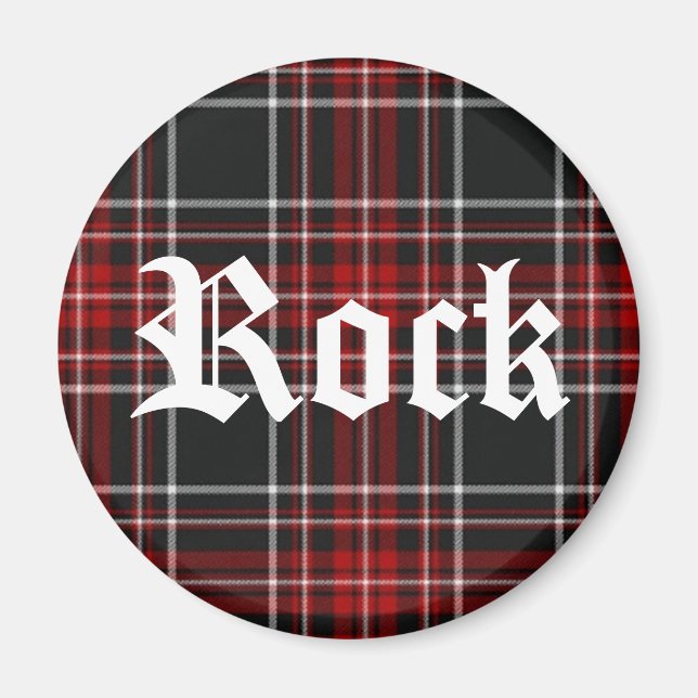 Rock de seda roja - imán (Frente)