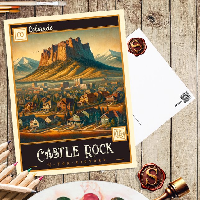 Rock del castillo, Colorado | Postal de época (Subido por el creador)