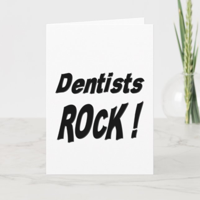 ¡Rock Dentista! Tarjeta mediana (Anverso)