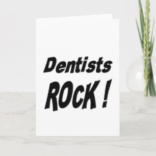 ¡Rock Dentista! Tarjeta mediana