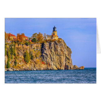 Rock dividido en otoño