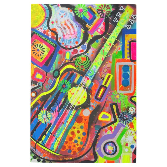 ROCK en EE.UU. 24 x 36 arte mural Metalizado (Anverso)