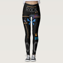 Rock Leggings Rock Metalizado Dumott GUITAR