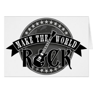 rock make the world electric guitar