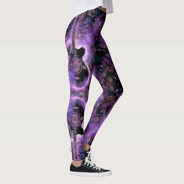 Rock N Roll Guitarra Leggings - Rock Music (Derecha)
