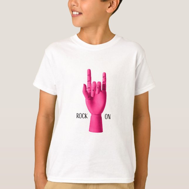 Rock On, camiseta para niños (Anverso)