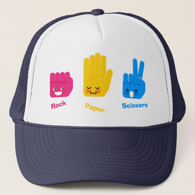 Rock, Paper, Scissors Game Gorra (Anverso)